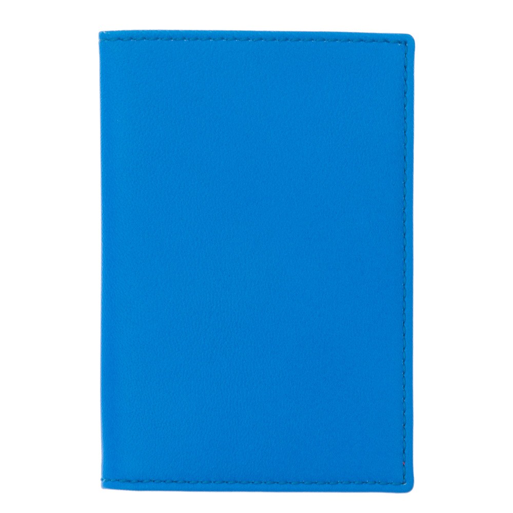 Comme Des Garcons Leather Wallet CDG Super Fluo (Blue SA6400SF)