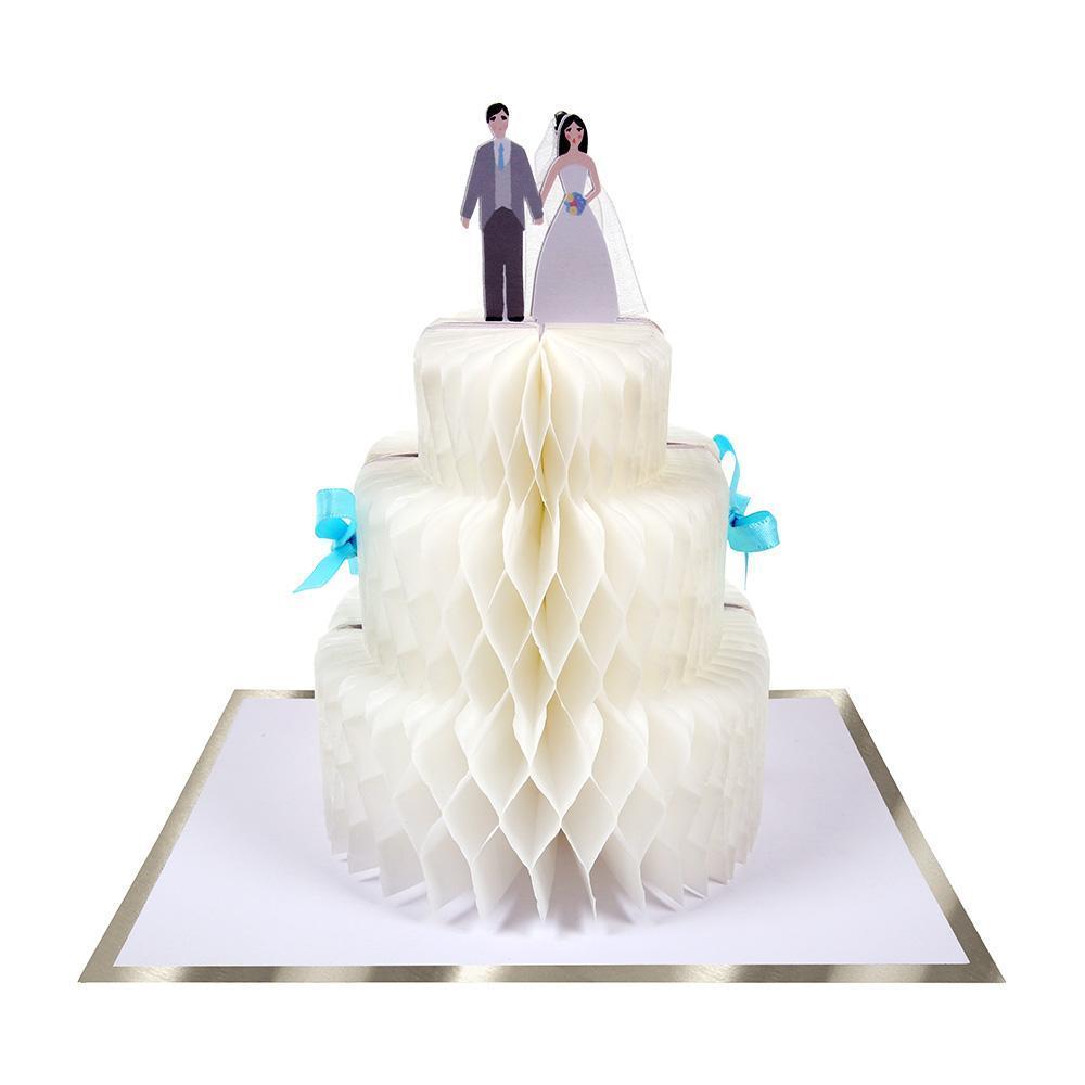 Meri Meri Wedding Cake Honeycomb Card