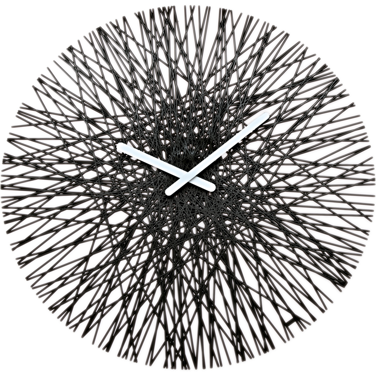 Koziol Black Silk Wall Clock