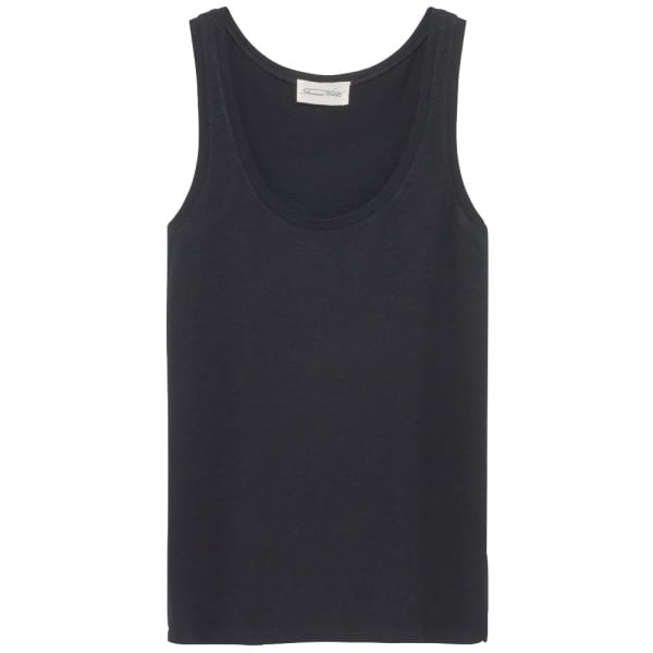 American Vintage Black Jacksonville Round Neck Tank Top