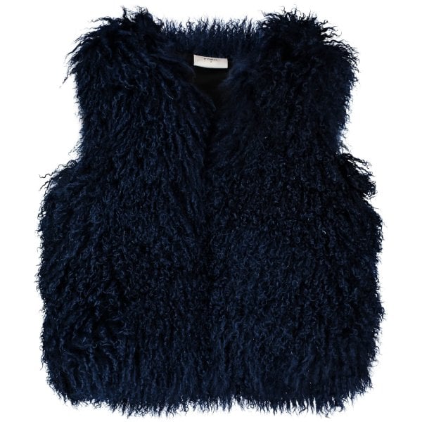 Pyrus  Navy Evolution Mongolian Fur Gilet