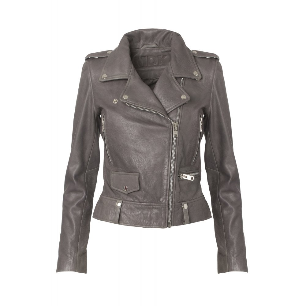 MDK Grey Seattle Cow Leather Jacket