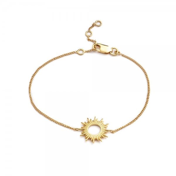 Rachel Jackson 22ct Gold Plated Sterling Silver Sunrays Bracelet 