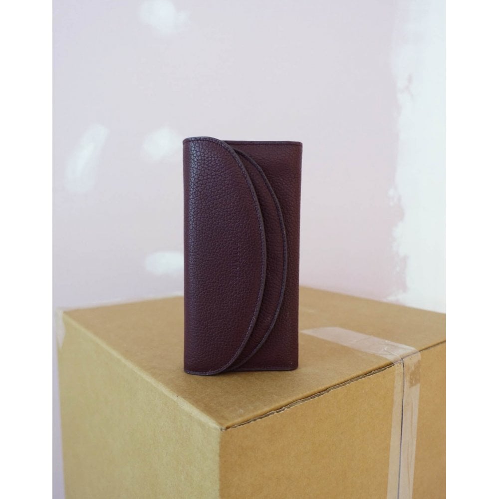 Neuville Burgundy Grain Dos Wallet 