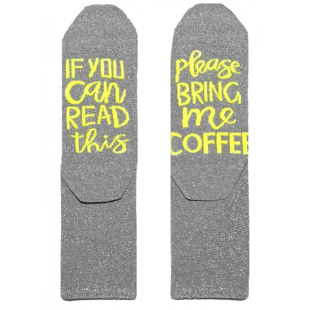 Universe Of Us Silver Bring Me Coffee Socks