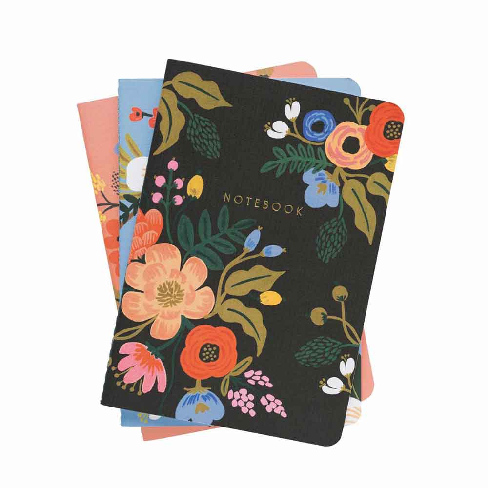 Rifle Paper Co. 3 Set Of Floral Notebooks