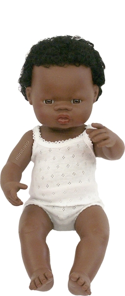 Miniland Black Boy Doll