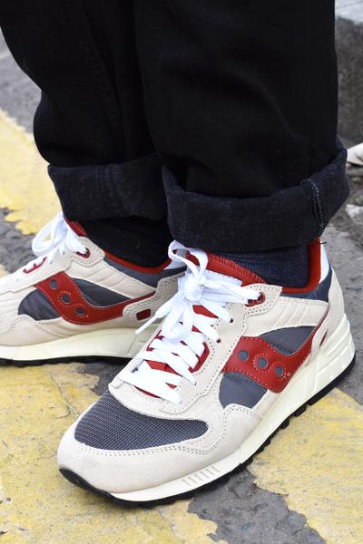 Off White Grey And Red Mens Shadow 5000 