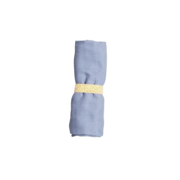 FABELAB Marina Blue Organic Muslin Cloth 