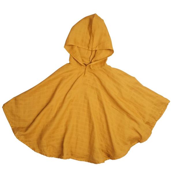 FABELAB Ochre Organic Cotton Muslin Poncho