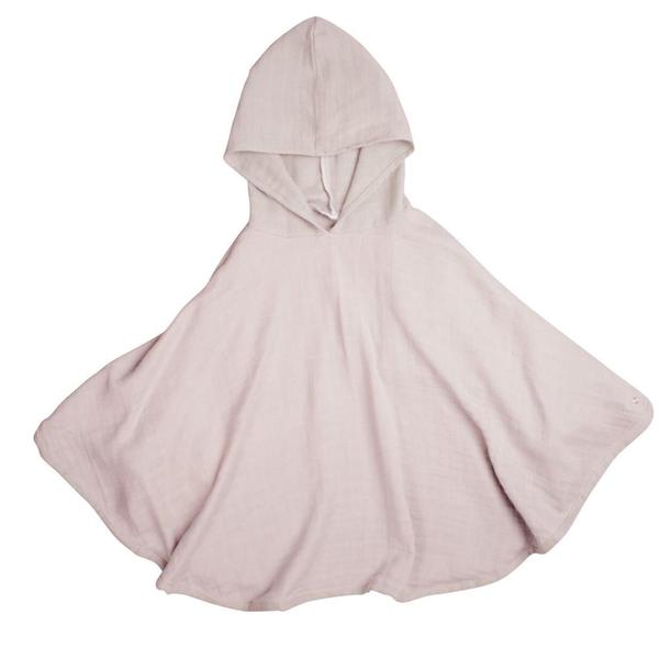 FABELAB Mauve Organic Cotton Muslin Poncho 