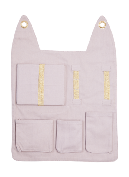 FABELAB Mauve Wall Pocket With Bunny Ears