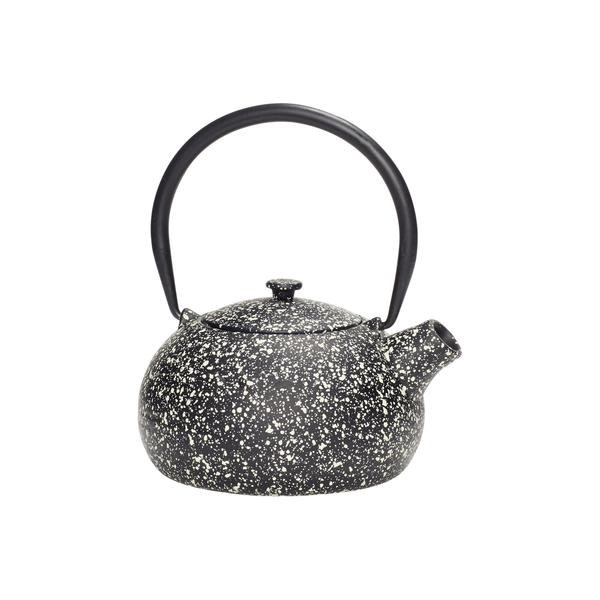 Hubsch Iron Teapot With Speckles (0.8L) 