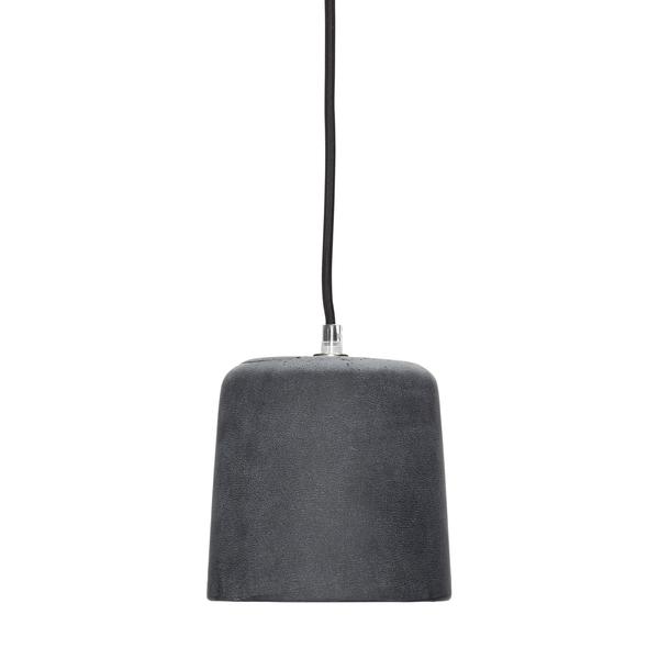 Hubsch Black Concrete Ceiling Pendant Light 