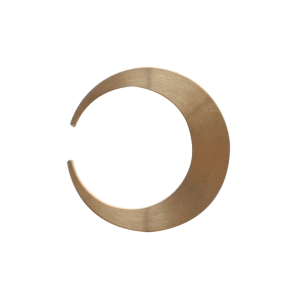 Futagami Crescent Shape Japanese Brass Bottle Opener