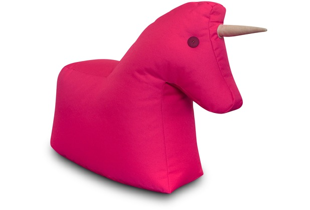 sitting bull Pink Unicorn Happy Zoo Animal Bean Bag