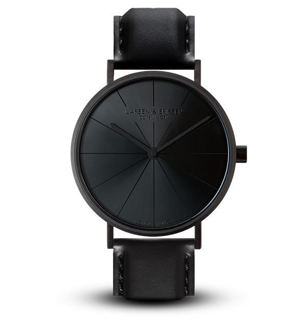 Larsen & Eriksen Black 41 mm Absalon Watch