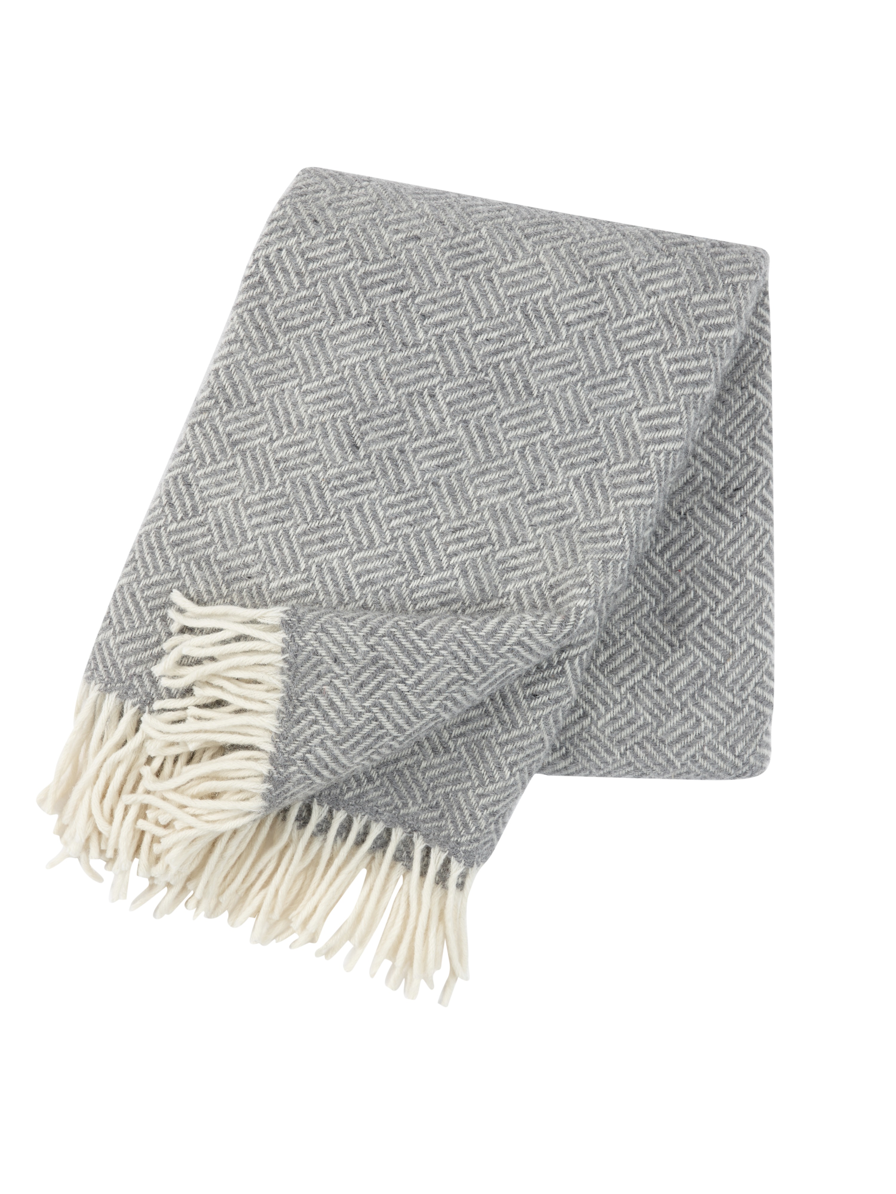 Klippan Samba Grey Lambswool Blanket 