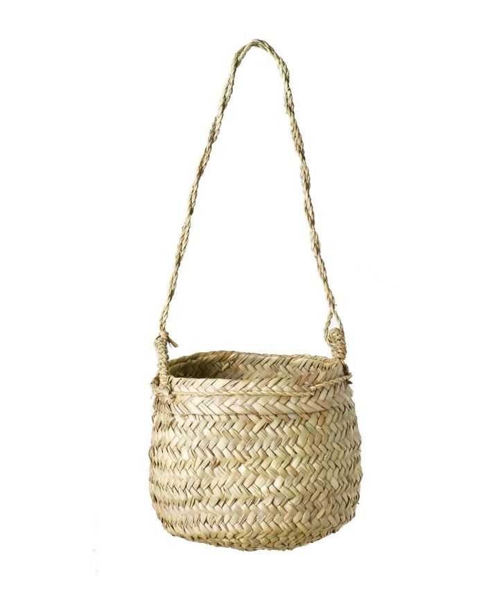 Pompon Bazar Small Wicker Basket 14cm