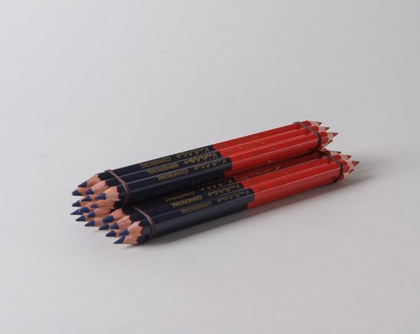 Red and Blue Cedar Wood Pencils