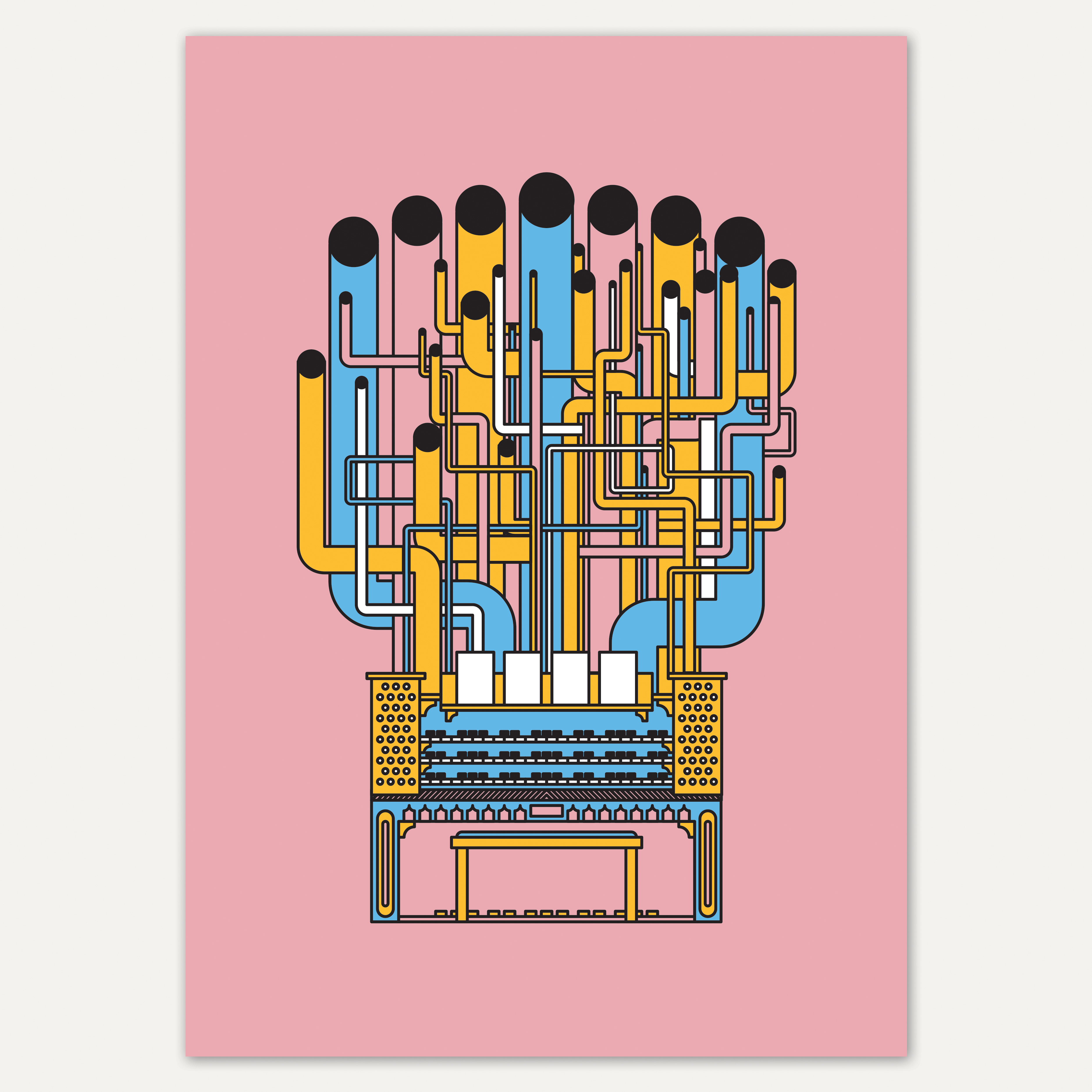 Joseph Cox Pipe Organ Print