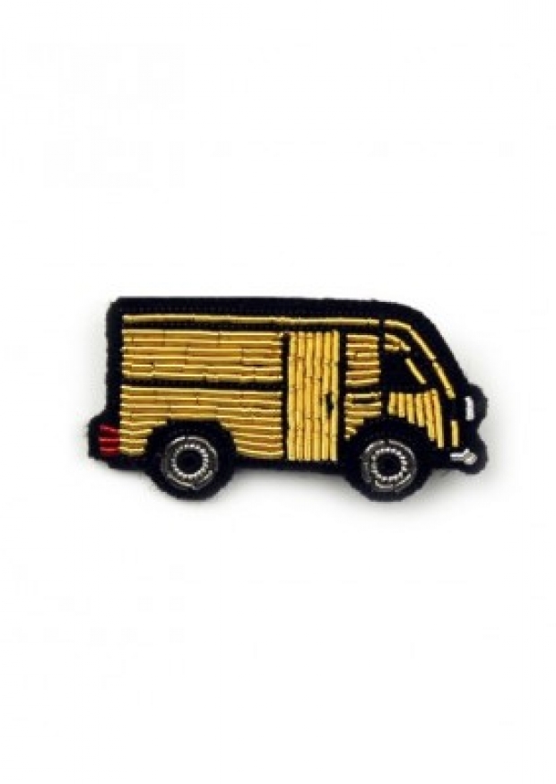 Macon & Lesquoy Hand Embroidered Truck Brooch