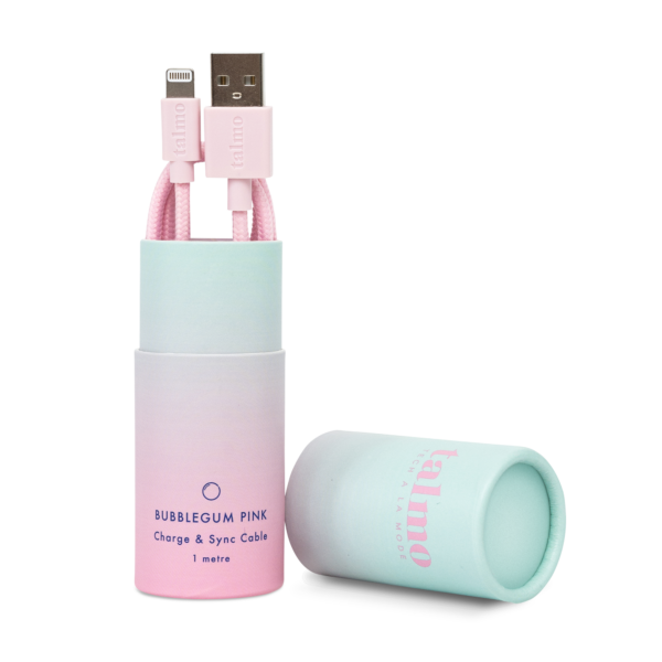 Talmo Bubblegum Pink Phone Charging Cable