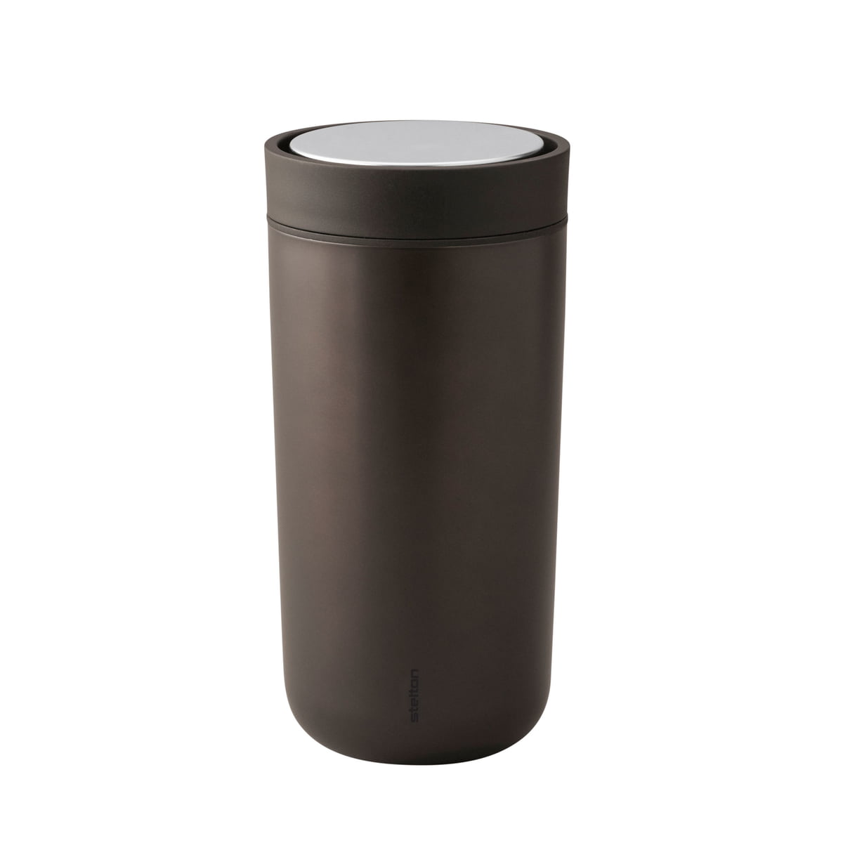 Stelton Dark Brown Metallic 0.34 Litre To Go Click Insulated Mug