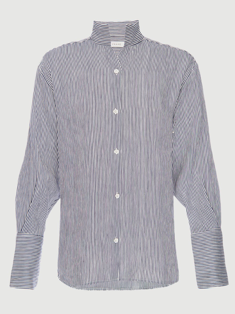 Frame Denim Navy Clean Collared Shirt 