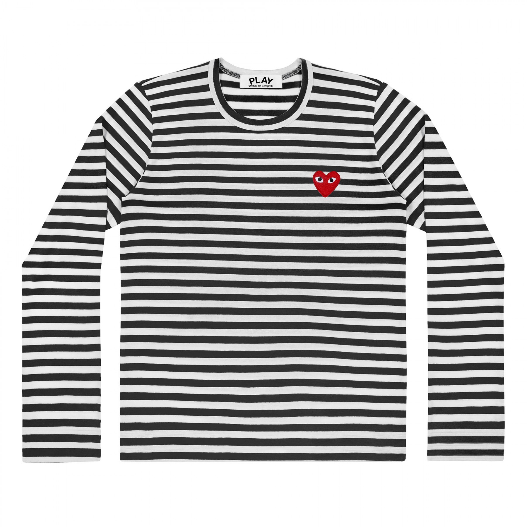 Comme Des Garcons Play Striped T-Shirt (Black/White) P1T164