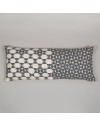 Luma Ecru And Slate Zellij Bolster Cushion Cover