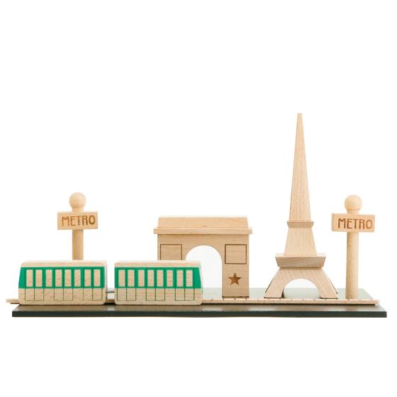 Kiko Machi City Paris Magnetic Wooden Board 