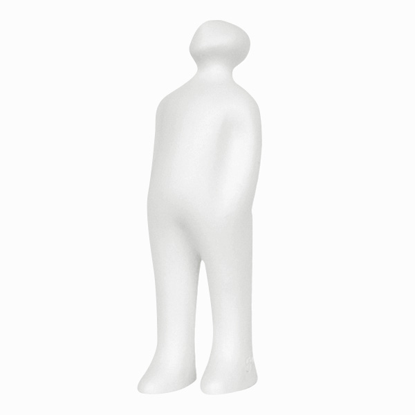 CORES DA TERRA Small White 01 The Visitor Cremic Sculpture