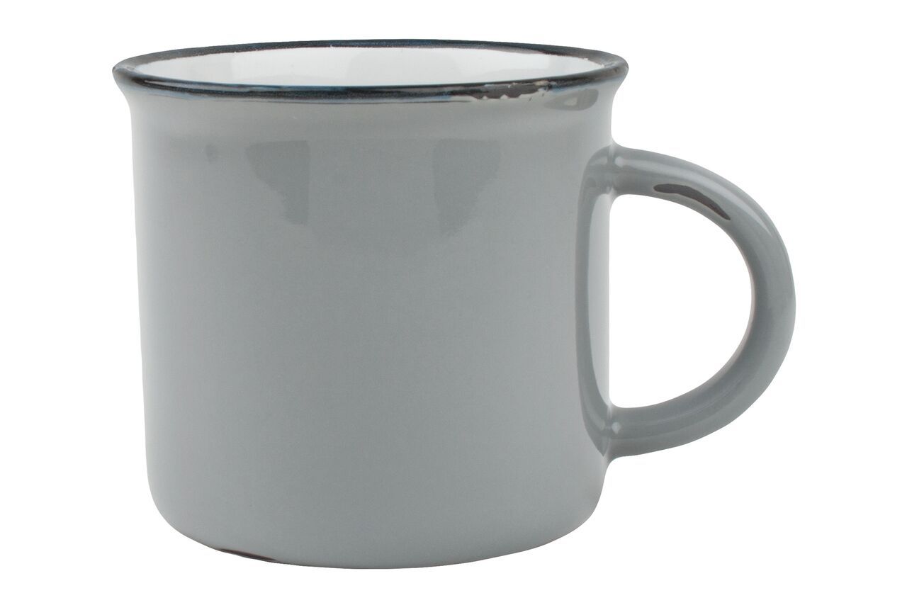 Canvas Homeware Pale Grey Vintage Inspired Tinware Mug