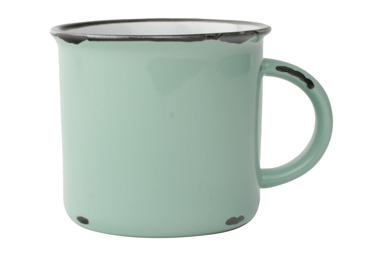 Canvas Homeware Pale Green Vintage Inspired Tinware Mug