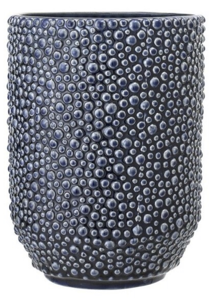 Bloomingville Vase Blue Ceramic