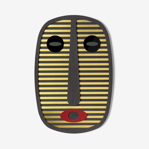 Umasqu Small Modern African 2 Wooden Mask Wall Decor