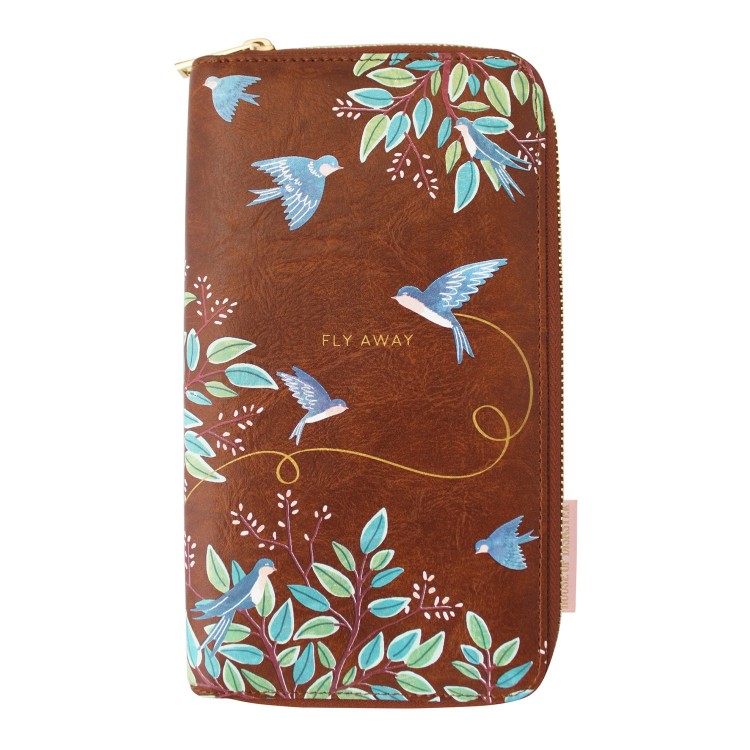 House of disaster Secret Garden Bird Travel Wallet 