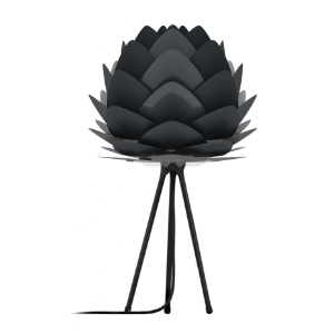 UMAGE Mini Anthracite Aluvia Table Lamp with Black Tripod