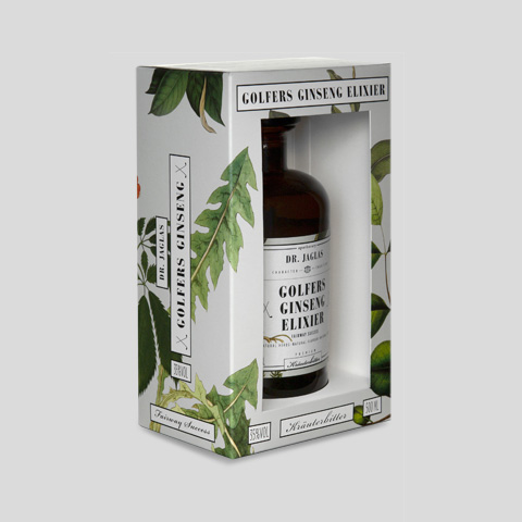 Dr. Jaglas Golfers Ginseng Elixier Premium Herbal Bitter 35% vol in Gift Box  - 500 ml