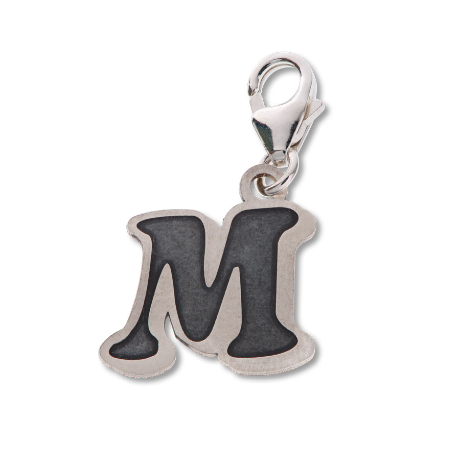 LICENSED TO CHARM Letter M Comic Alphabet Beano Sterling Silver Charm 