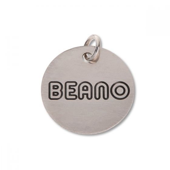LICENSED TO CHARM Beano Sterling Silver Round Mini Tag 