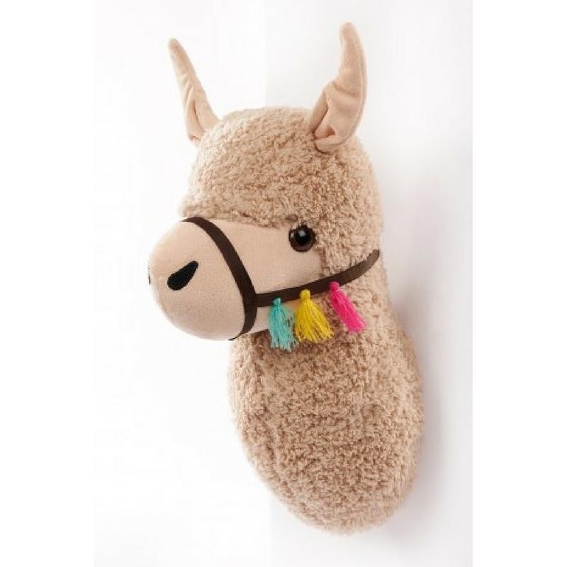 stuffed llama head