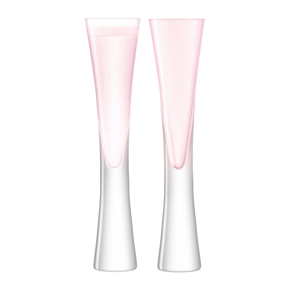 LSA International Set Of 2 Blush Moya Champagne Flutes