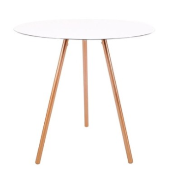 XLBOOM Medium White Copper Elle Sidetable  