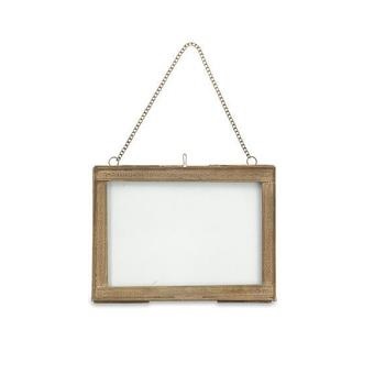 Nkuku Landscape Azizi Wall Hung Antique Brass Frame 