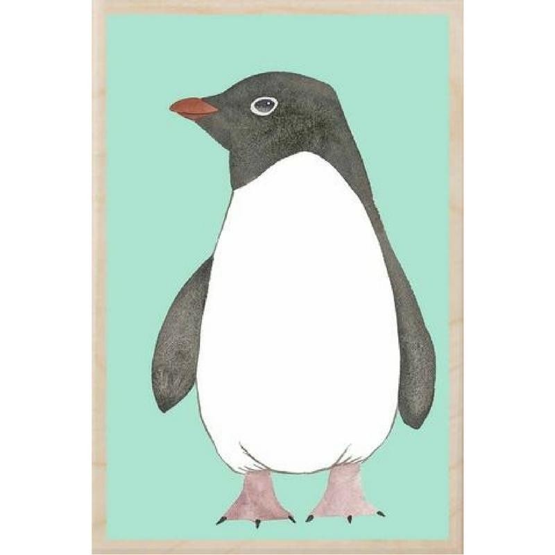 The Wooden Postcard Company Adelie Penguin Wooden Postcard