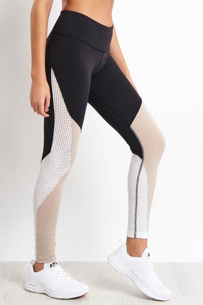 lux color block tights