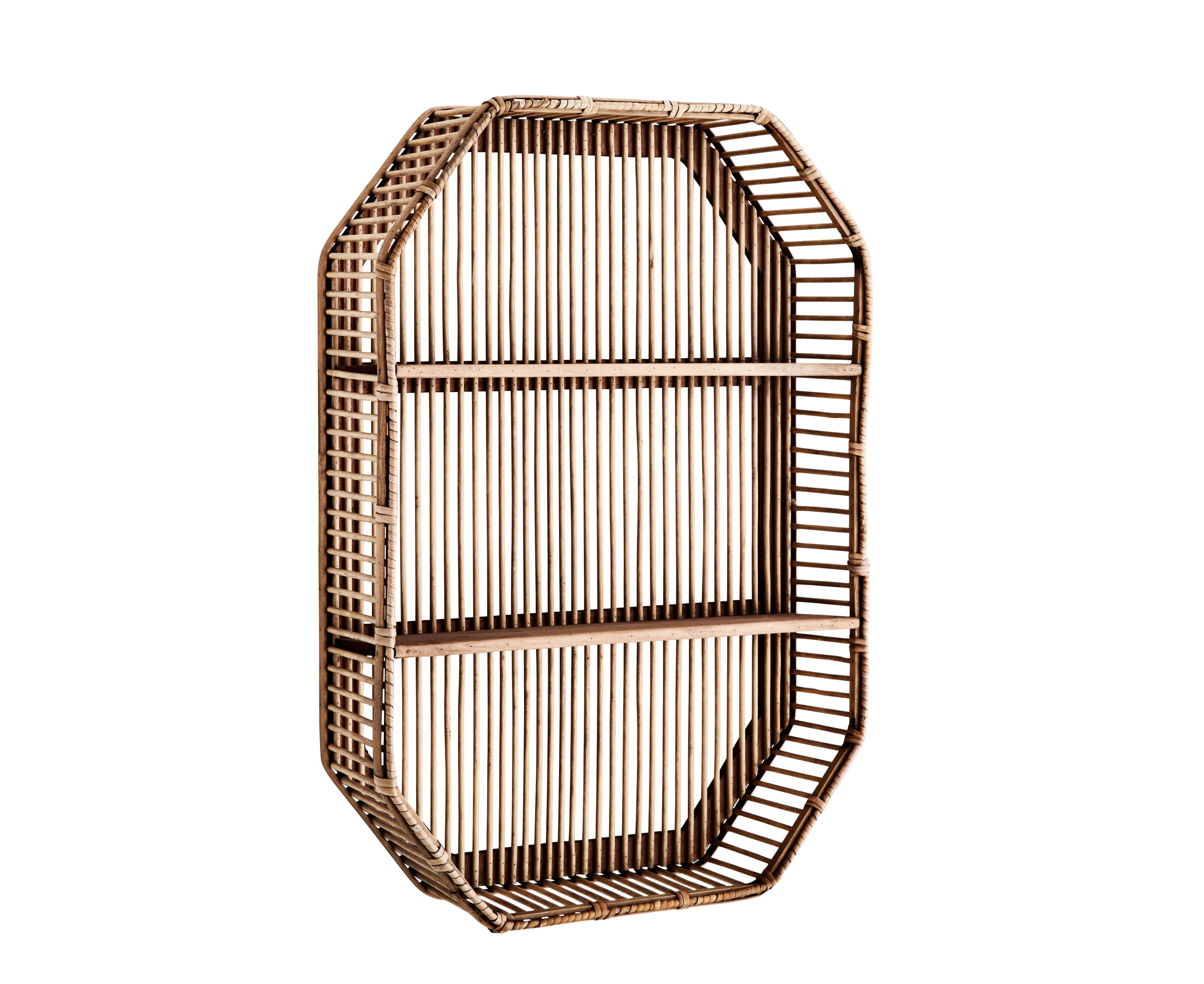 Madam Stoltz Octagon Bamboo Shelf