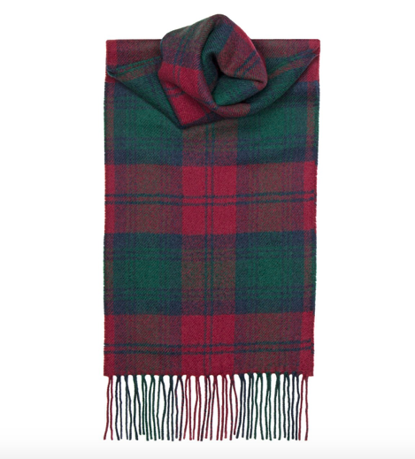 Lochcarron Lindsay Modern Tartan Lambswool Scarf